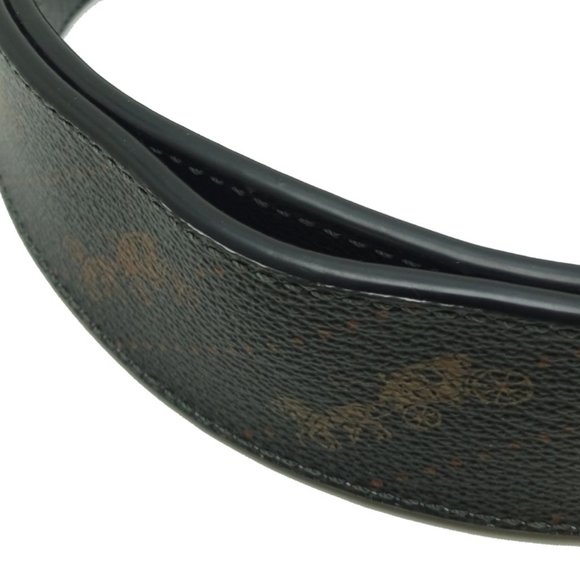 Coach $198 CUT-TO-SIZE REVERSIBLE SIGNATURE BELT - Picture 6 of 8
